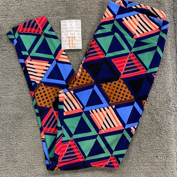 LuLaRoe New TC Tall & Curvy Geometric Leggings NWT - Picture 3 of 7
